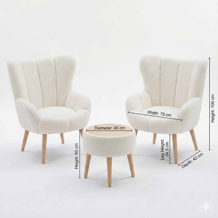 Atelier Del Sofa Lida Wellsoft - Blanco